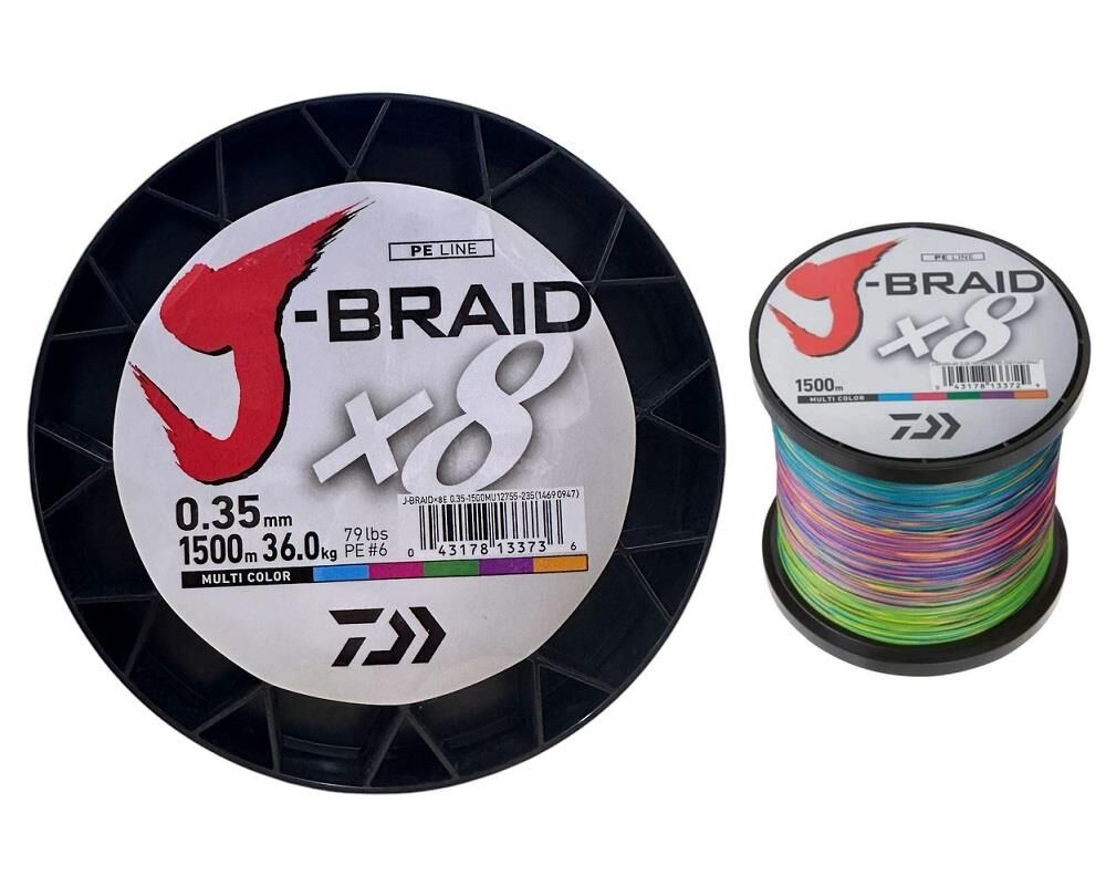 Daiwa J-Braid 8X 1500mt 0.35mm İp Misina Multi Color