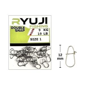 Ryuji Japanese Double Snap Klips No:1 (20 adet)