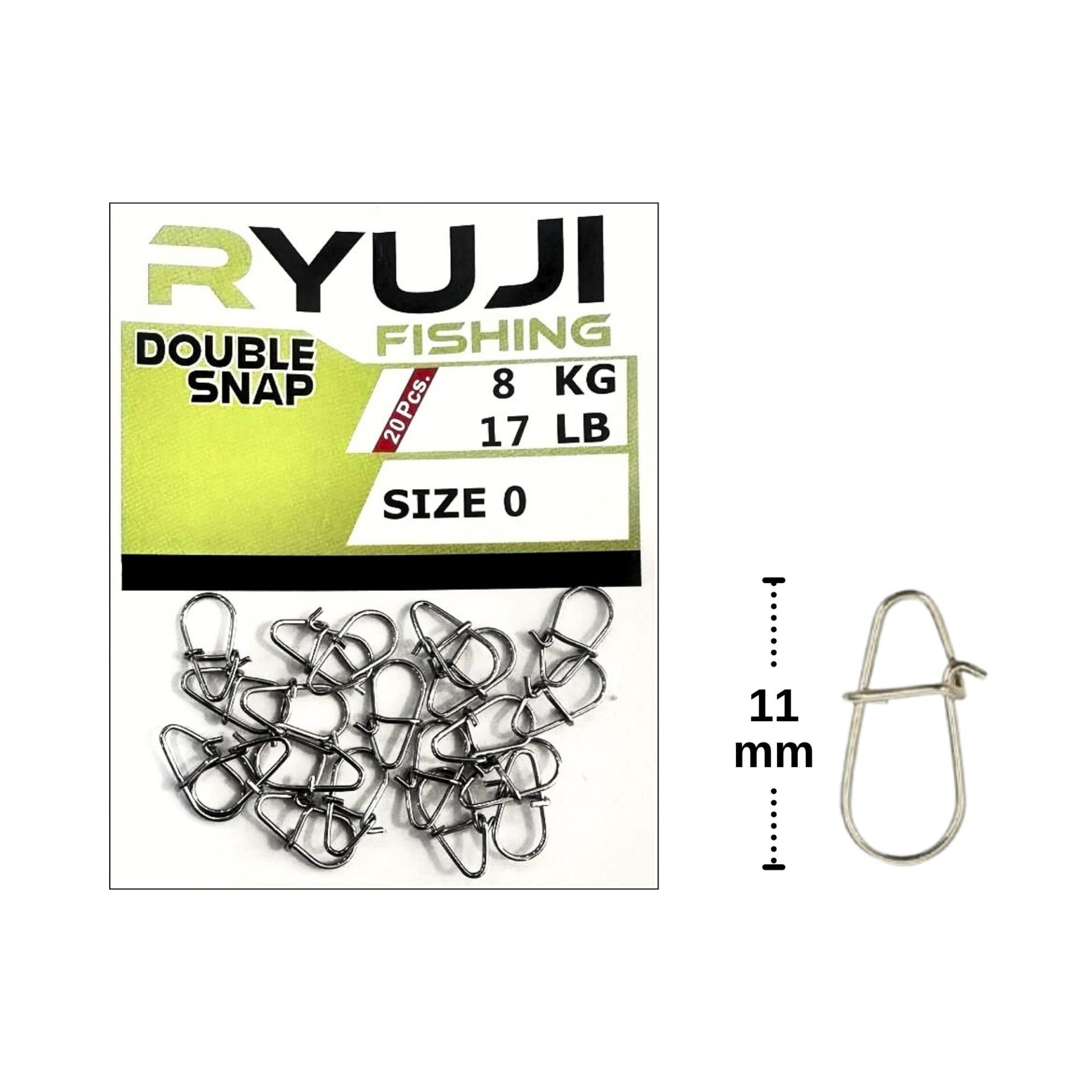 Ryuji Japanese Double Snap Klips No:0 (20 adet)
