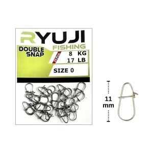 Ryuji Japanese Double Snap Klips No:0 (20 adet)