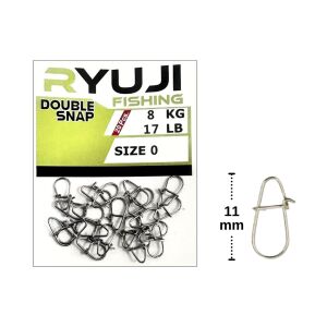 Ryuji Japanese Double Snap Klips No:0 (20 adet)