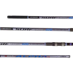 Ryuji Alpha Fuji 420cm 100-250gr Hybrid 3 Parça Surf Olta Kamışı