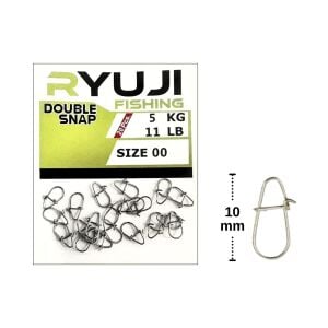 Ryuji Japanese Double Snap Klips No:00 (20 adet)