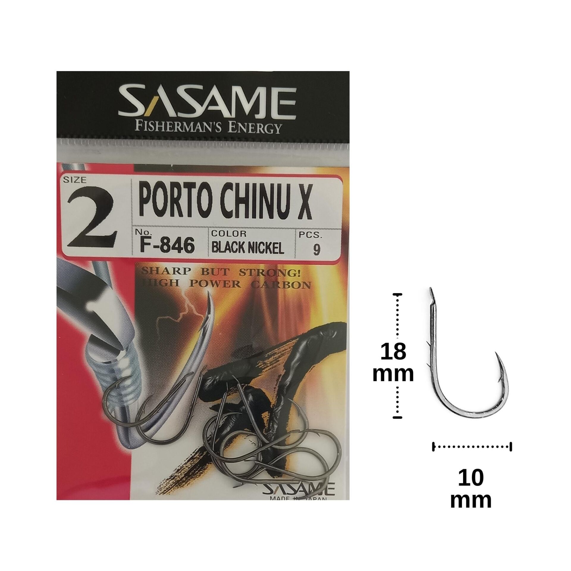 Sasame F-846 No:2 Porto Chinu X Olta İğnesi 9 Adet