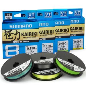 Yeni Shimano Kairiki 8 Kat Steel Gray 300 mt İp Misina