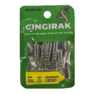 Hanfish Çıngırak XXL 5x25mm 8 Adet