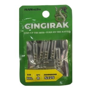 Hanfish Çıngırak XXL 5x25mm 8 Adet