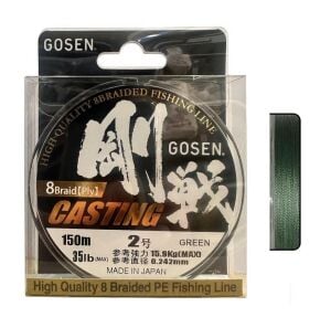 Gosen W8 Casting 2.0PE 0.242mm 150m Yeşil İp Misina