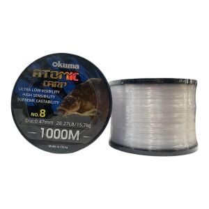 Okuma Atomic Carp 1000mt 0.47mm Bobin Sazan Misinası Şeffaf