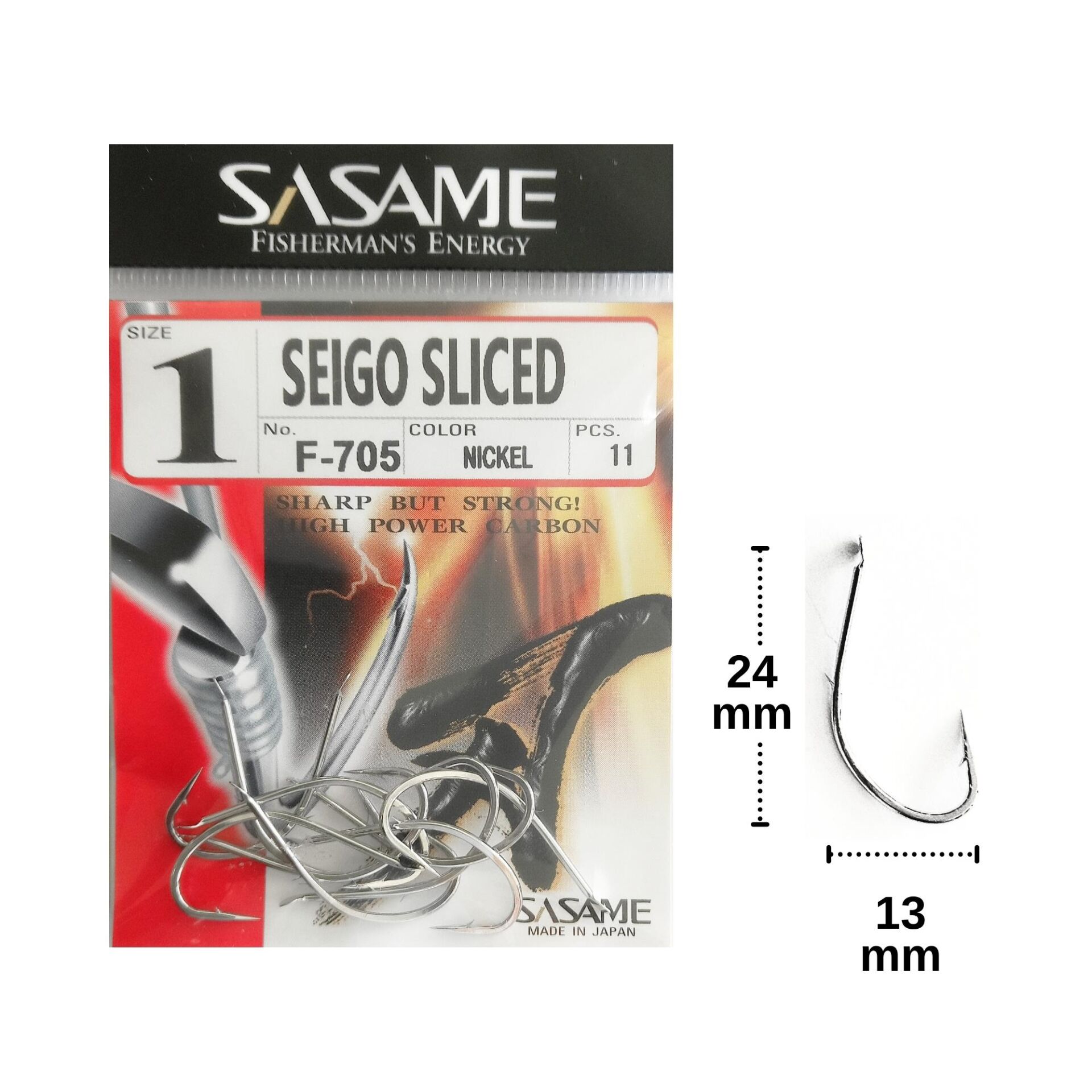 Sasame F-705 No:1 Seigo Sliced Olta İğnesi 11 Adet
