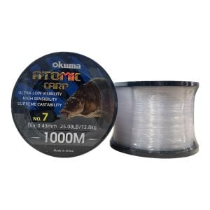 Okuma Atomic Carp 1000mt 0.43mm Bobin Sazan Misinası Şeffaf
