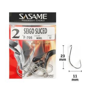 Sasame F-705 No:2 Seigo Sliced Olta İğnesi 12 Adet