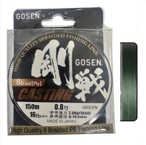 Gosen W8 Casting 0.8PE 0.153mm 150m Yeşil İp Misina