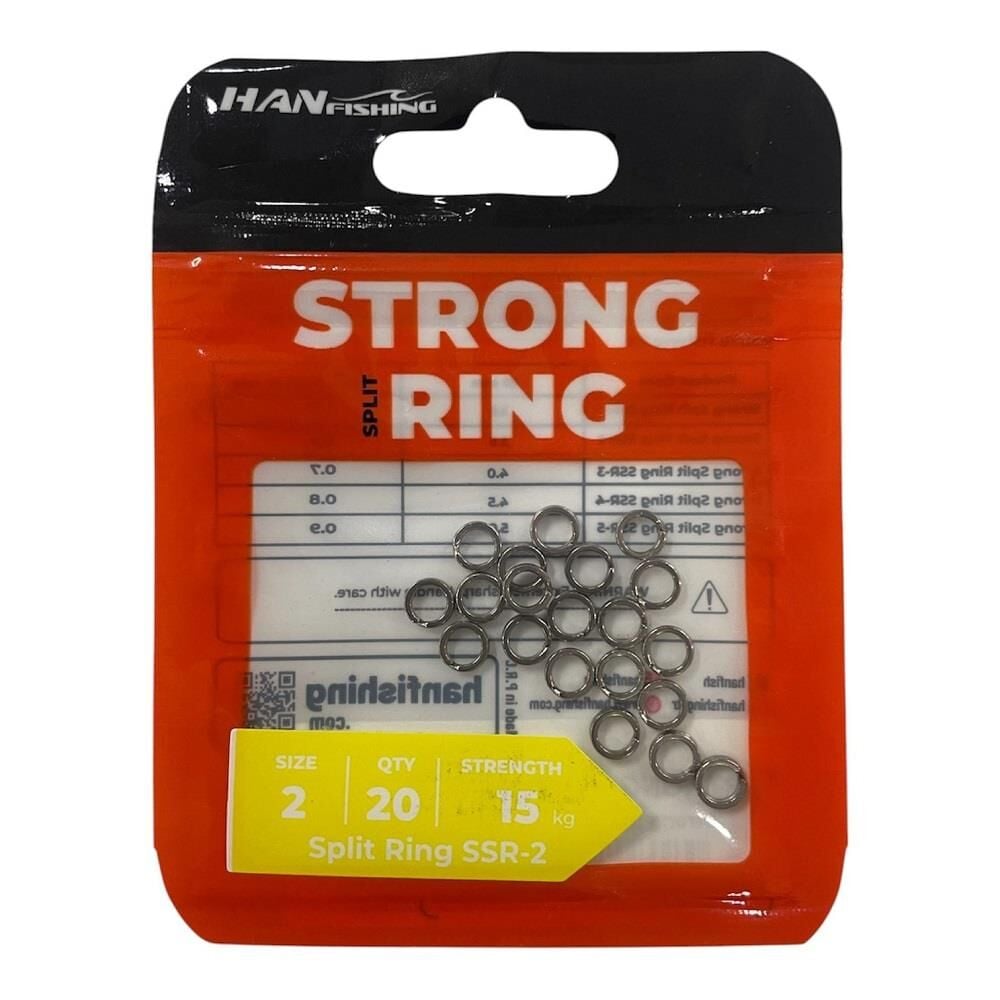 Hanfish Strong Split Ring No:2 Halka 20 Adet