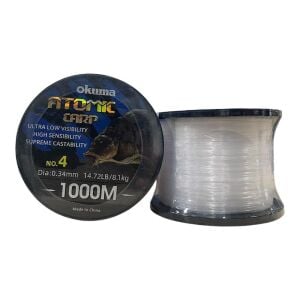 Okuma Atomic Carp 1000mt 0.34mm Bobin Sazan Misinası Şeffaf