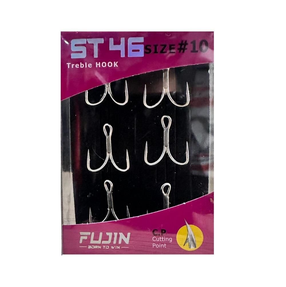 Fujin ST46 Üçlü Maket Balık İğnesi No:10 (6 adet)