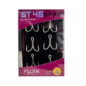 Fujin ST46 Üçlü Maket Balık İğnesi No:10 (6 adet)