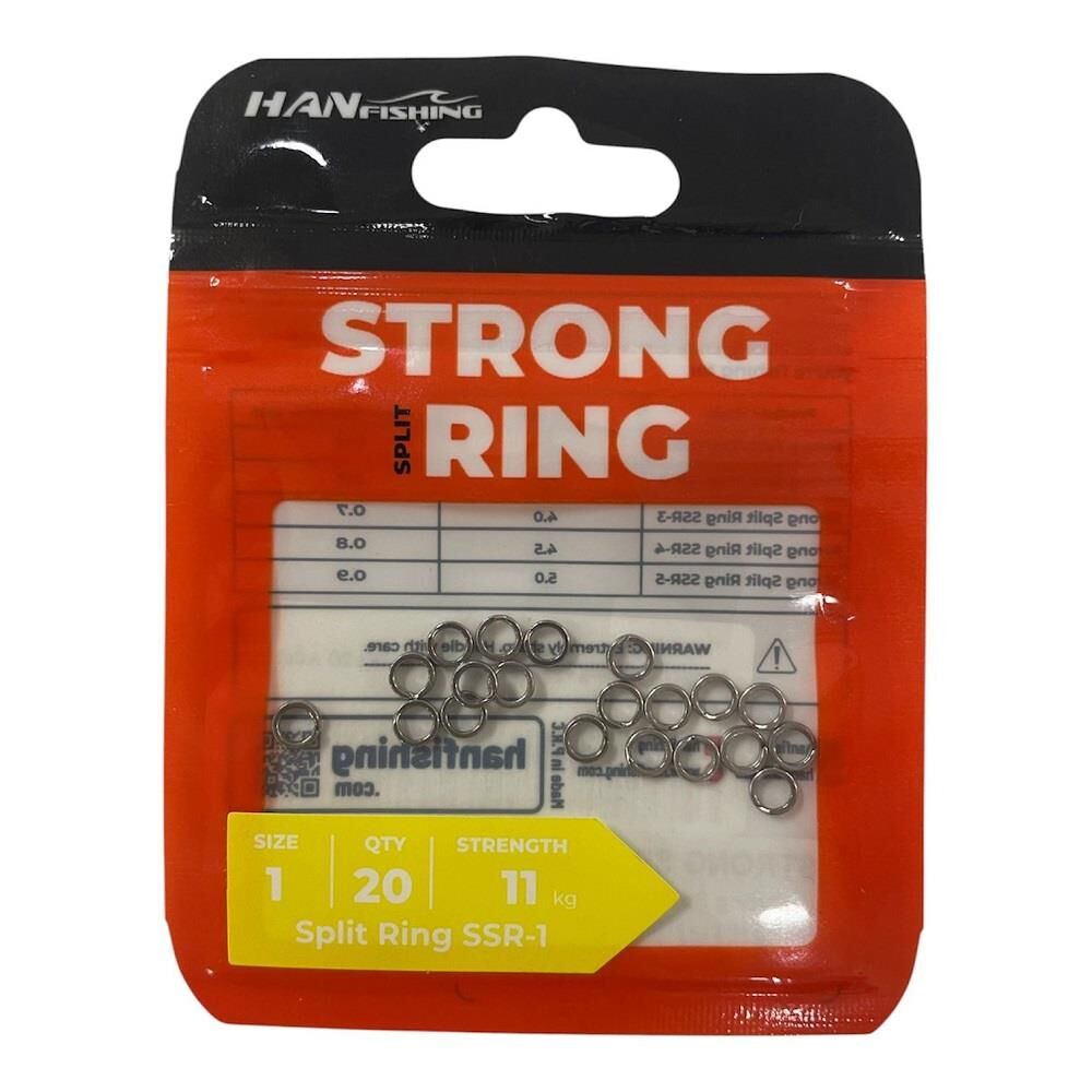 Hanfish Strong Split Ring No:1 Halka 20 Adet
