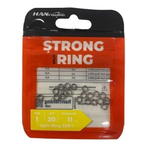 Hanfish Strong Split Ring No:1 Halka 20 Adet