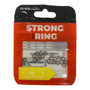 Hanfish Strong Split Ring No:1 Halka 20 Adet