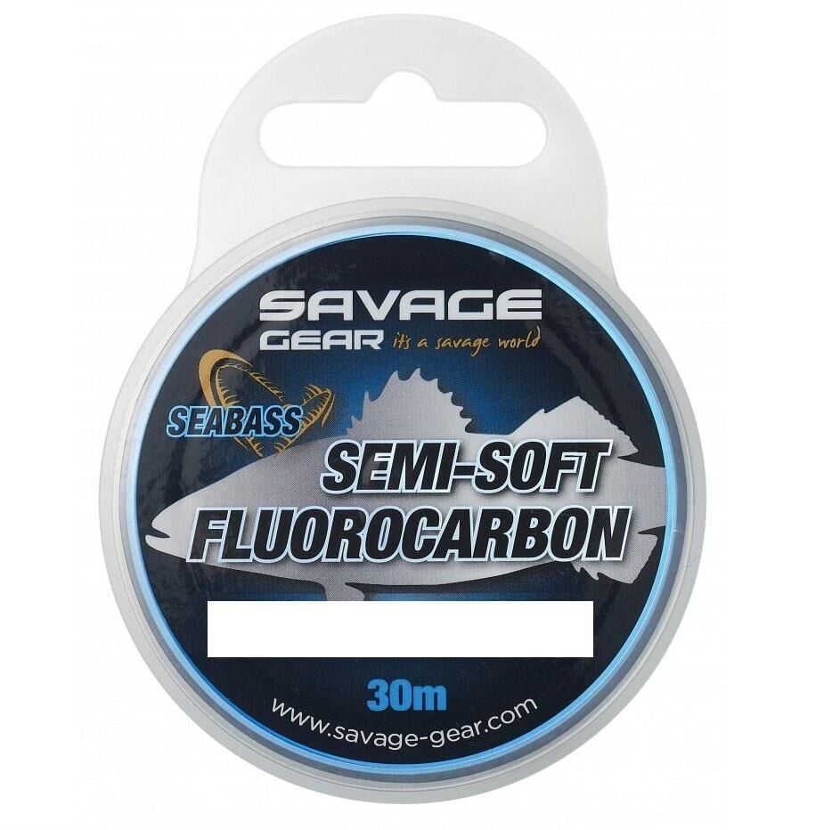 Savage Gear Semi-Soft Fluorocarbon Misina Seabass 30 M Clear