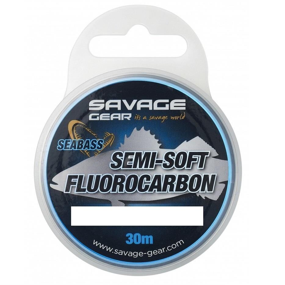 Savage Gear Semi-Soft Fluorocarbon Misina Seabass 30 M Clear