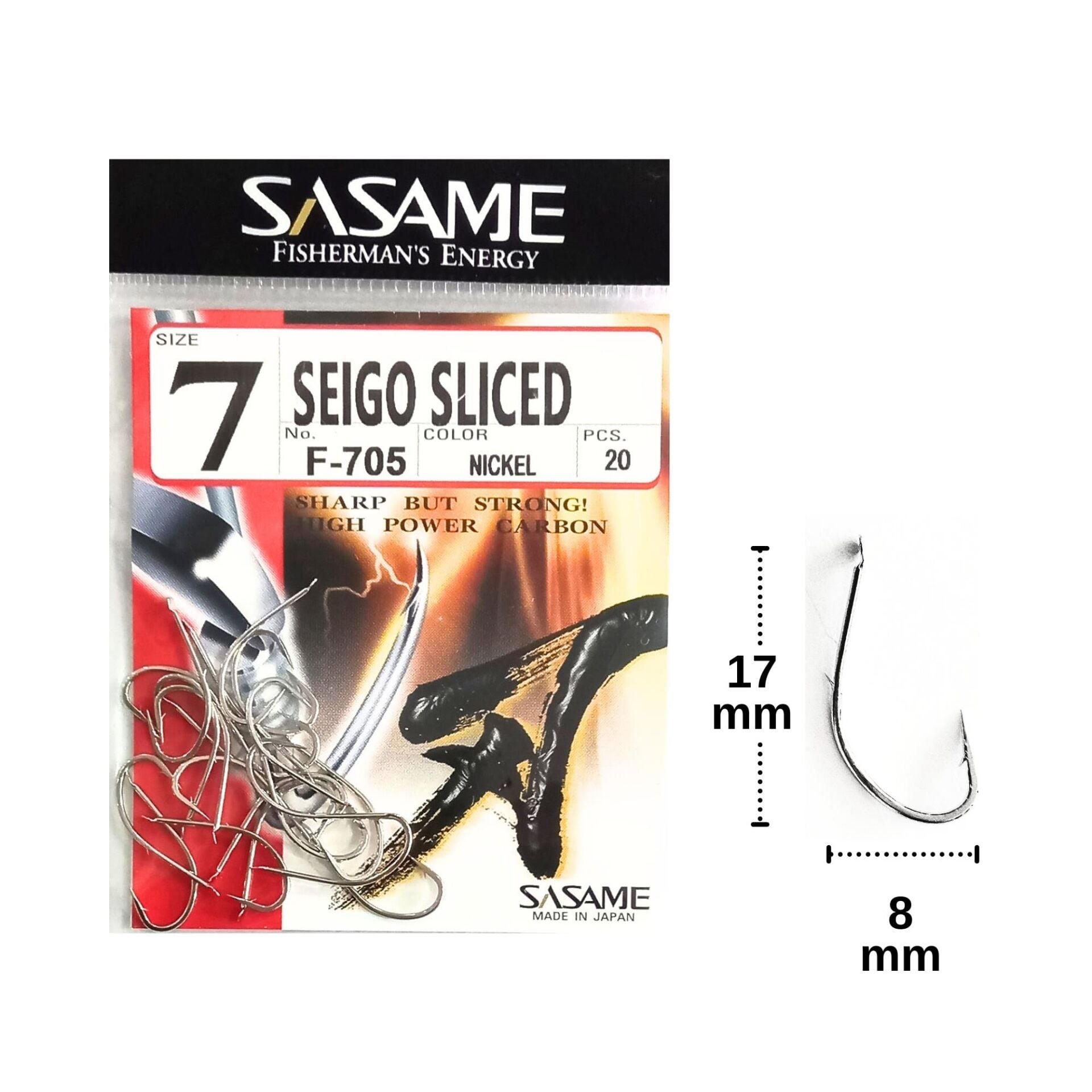 Sasame F-705 No:7 Seigo Sliced Olta İğnesi 20 Adet