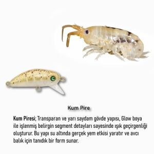 Hanfish Bıdık 35mm 3.1gr Maket Balık X128 Kum Pire