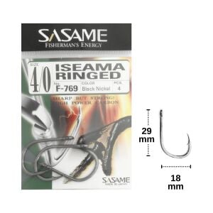 Sasame F-769 No:4/0 İseama Ringed Olta İğnesi 4 Adet