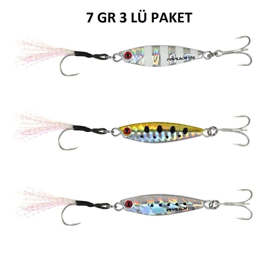 Ryuji Jig Sea Pro Mix 4cm 7gr Jig Set 3 Adet
