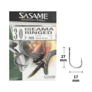 Sasame F-769 No:3/0 İseama Ringed Olta İğnesi 5 Adet