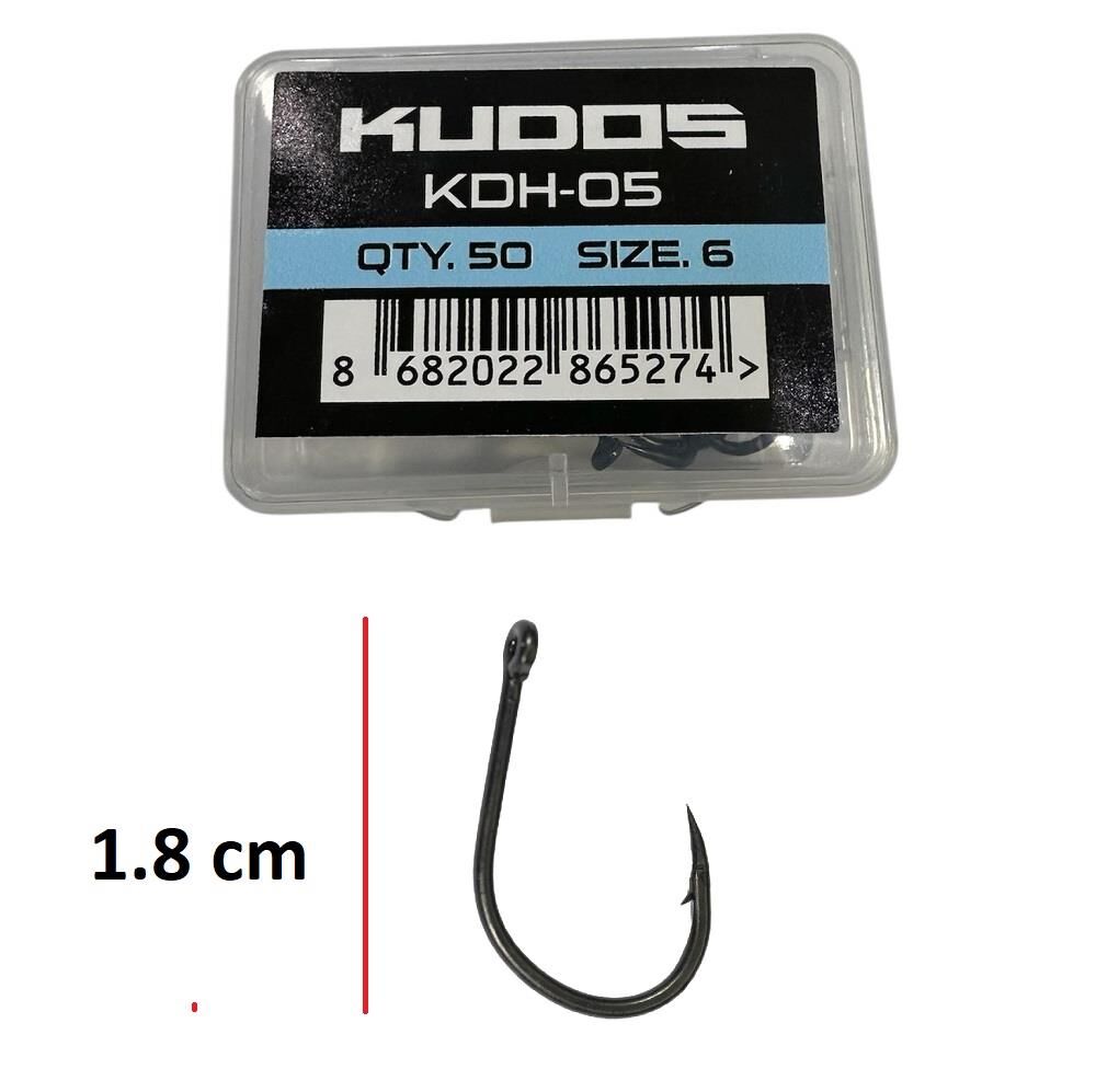 Kudos KDH-05 No:6 Olta İğnesi 50 Adet
