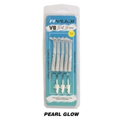 Ryuji V8 10cm 10gr Silikon Yem (3+5) Pearl Glow