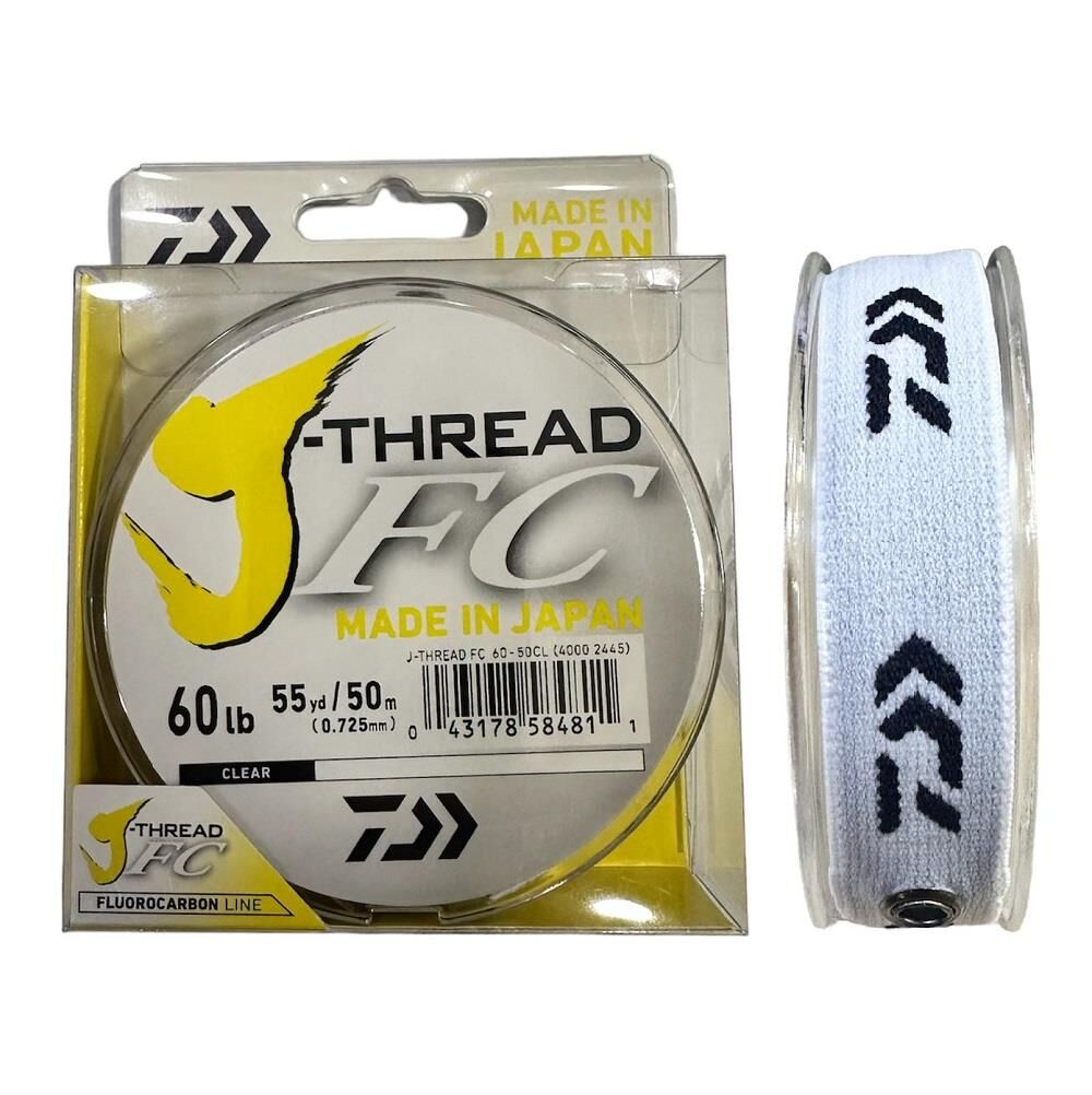 Daiwa J-Thread FC Leader 0.725mm 60lb 50m %100 Fluorocarbon Misina