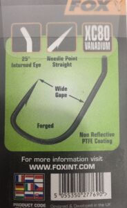 Fox Edges Wide Gape Straight Sazan İğnesi