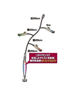 Hayabusa HA 281 40gr Jigging Sabiki 3 lü Çaparili Jig Yem