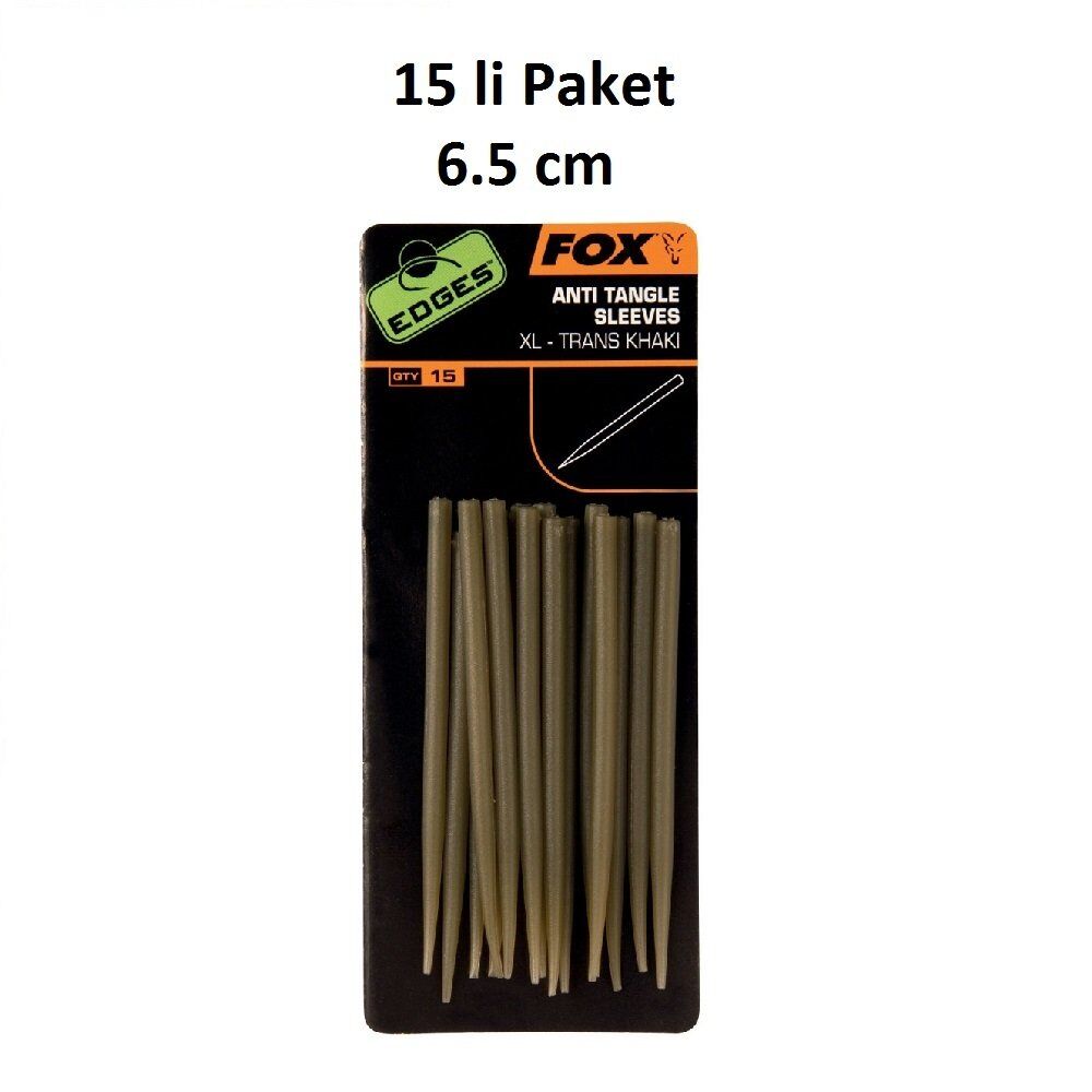 Fox Edges Anti Tangle Sleeves XL (15'li Paket)