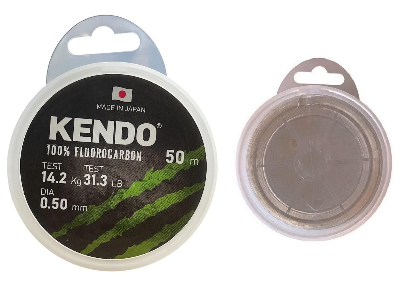 Kendo White 50mt 0.50mm %100 Fluorocarbon Misina