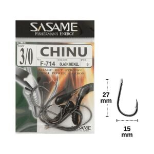 Sasame F-714 No:3/0 Chinu Olta İğnesi 9 Adet
