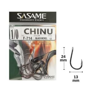Sasame F-714 No:1/0 Chinu Olta İğnesi 12 Adet