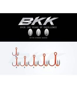 BKK Spear-21 UVO No:8 Üçlü Olta İğnesi 7 Adet