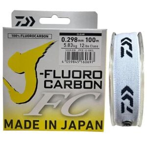 Daiwa J-Fluorocarbon FC 100mt 0.298mm 12lb %100 Fluorocarbon Misina