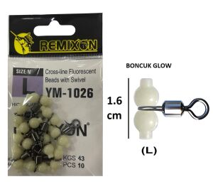 Remixon YM-1026 L Beden Boncuklu Bilyeli Barikat Fırdöndü 10 Adet