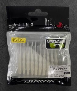 Daiwa Gekkabijin Ajing Beam 2.0 5cm Lrf Silikon Yem 10 Adet Glow Wihte
