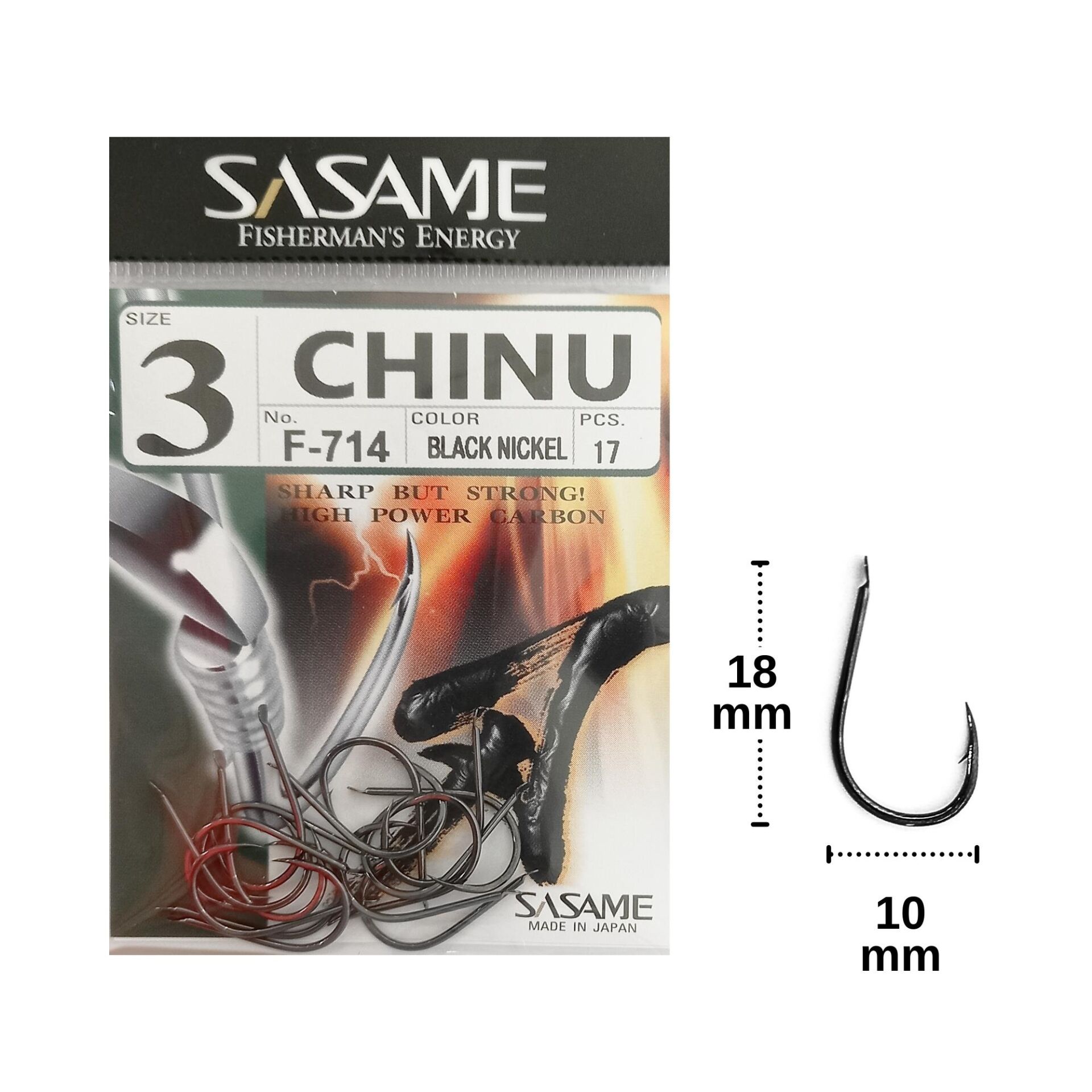 Sasame F-714 No:3 Chinu Olta İğnesi 17 Adet