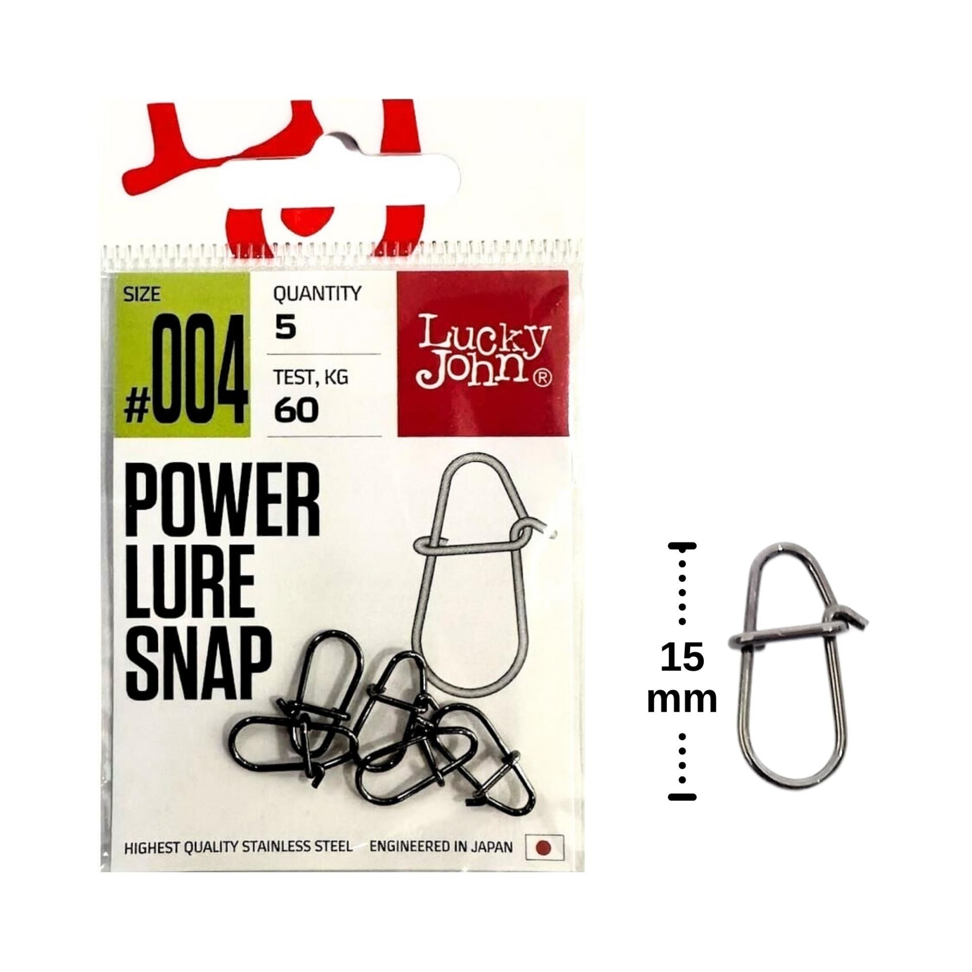 Lucky John Klips 5126 Power Lure Snap No:004 5 Adet