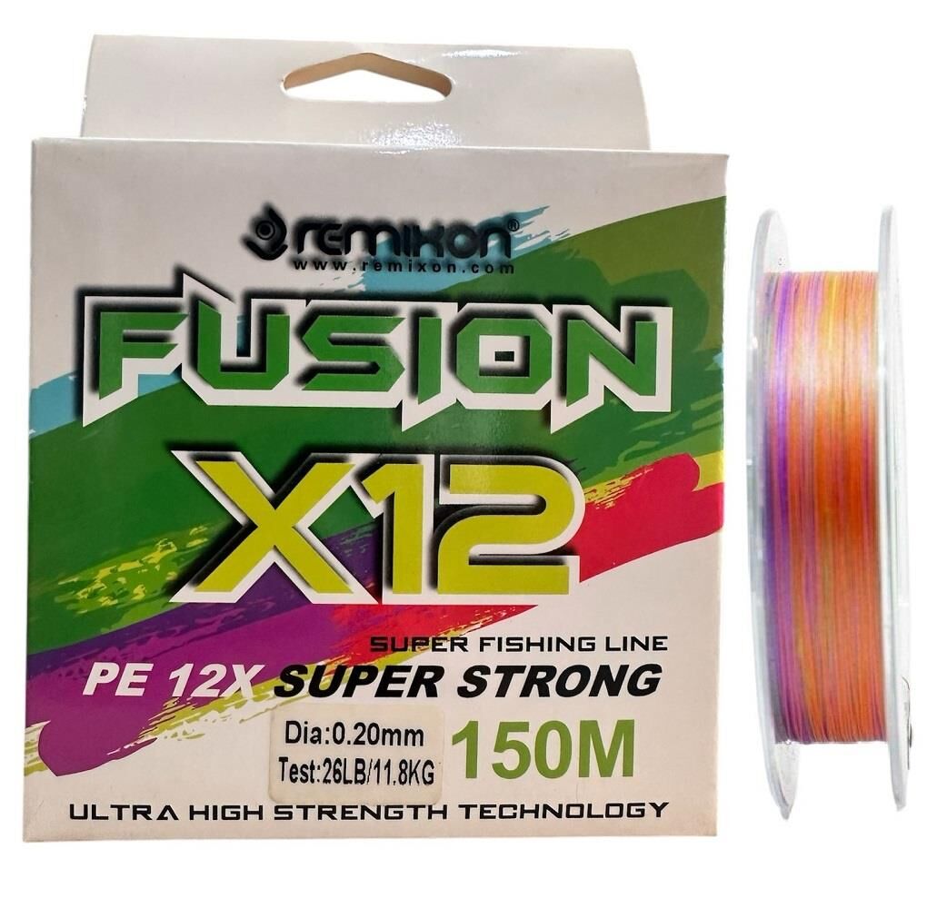 Remixon Fusion 12 Kat 150m 0.20mm Multi Color İp Misina