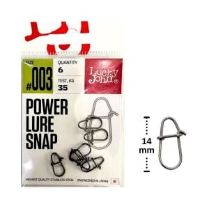 Lucky John Klips 5126 Power Lure Snap No:003 6 Adet