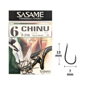 Sasame F-714 No:6 Chinu Olta İğnesi 20 Adet