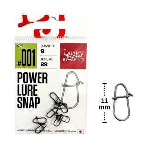 Lucky John Klips 5126 Power Lure Snap No:001 8 Adet
